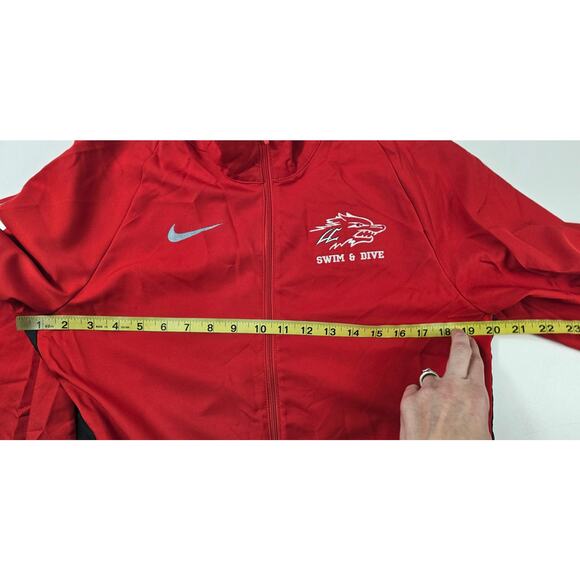 Stony Brook seawolves swimming and diving Nike team zip up jacket EUC small S - Picture 6 of 7
